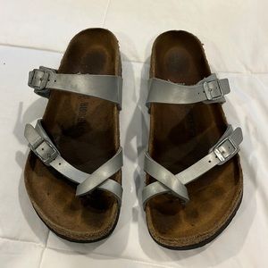 Silver Birkenstocks